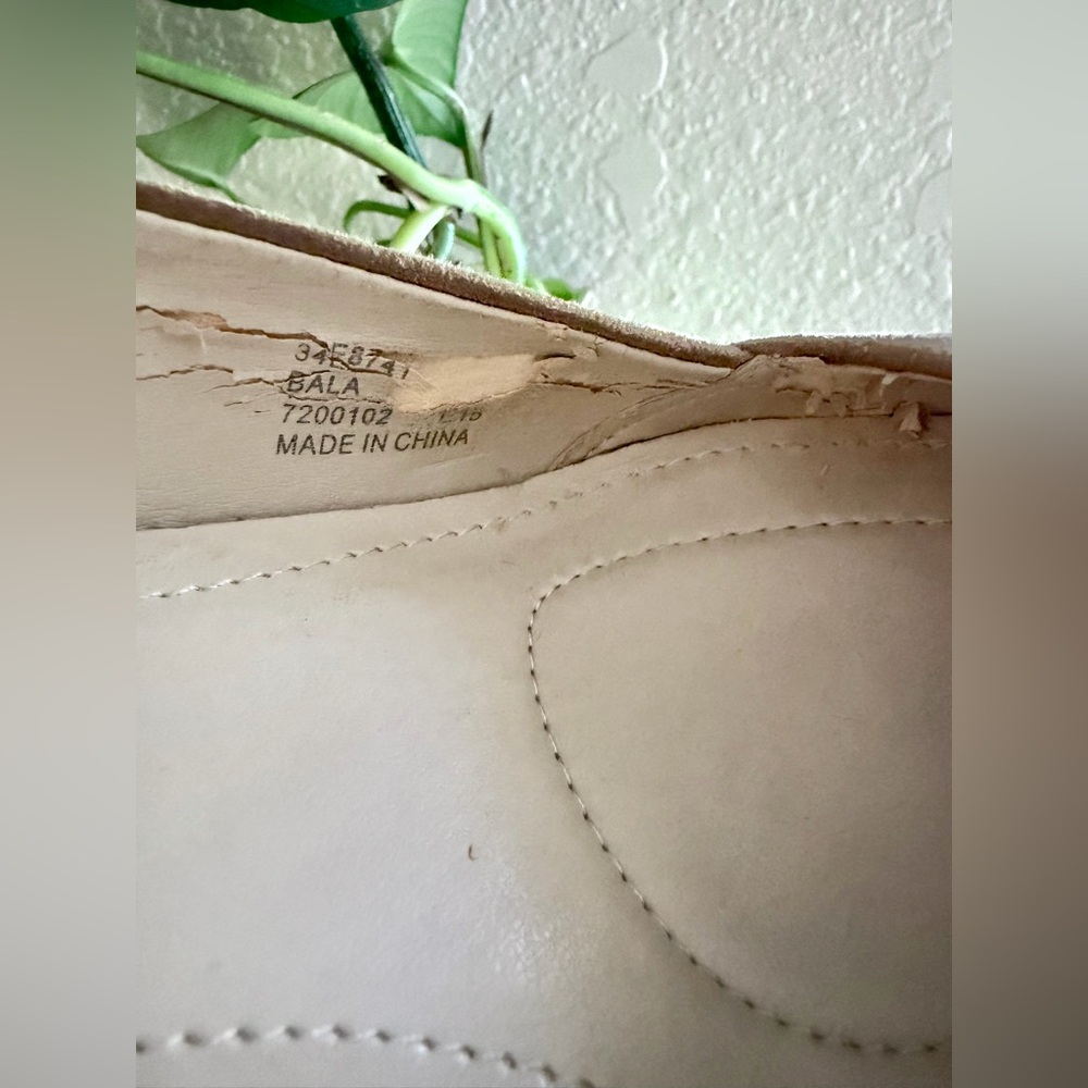 Calvin Klein Women's Taupe Pointed Toe Suede Wedges - Picture 4 of 5